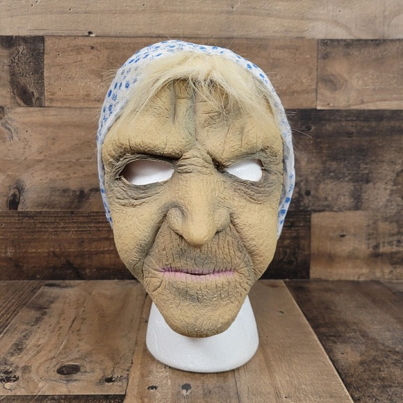 Paper Magic Group Halloween Old Woman Grandma Granny Mask Costume 2003 Vintage - Picture 1 of 11